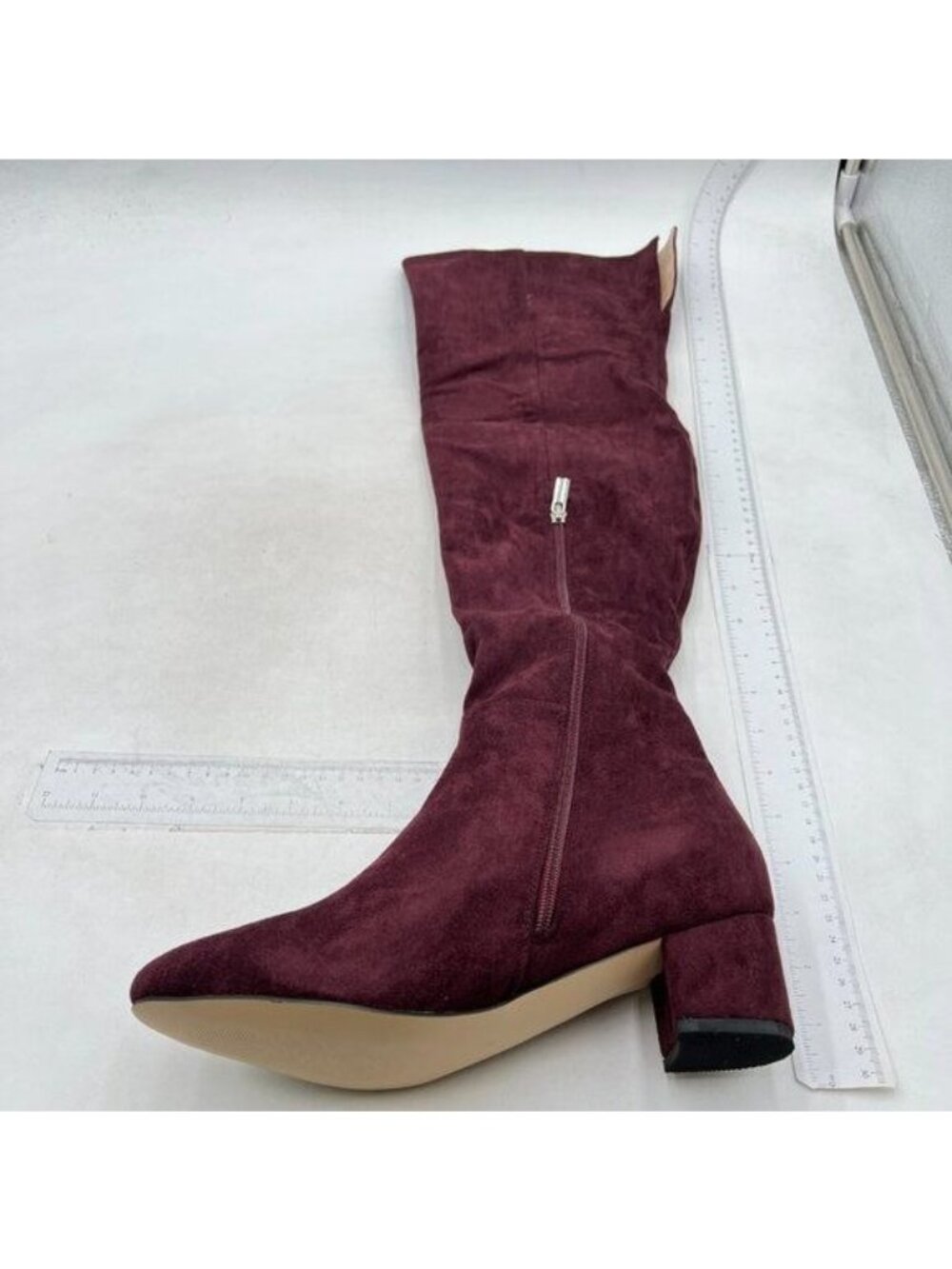 Women's Over The Knee Thigh High Chunky Heel Boots Long Stretch Sexy Fall Boots